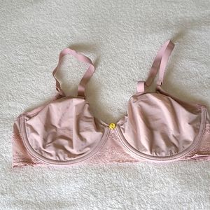 Natori pink unlined bra 34D